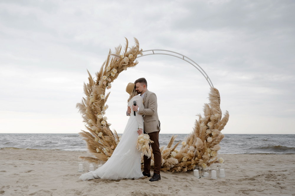 Бохо свадьба на море, в Калининграде.